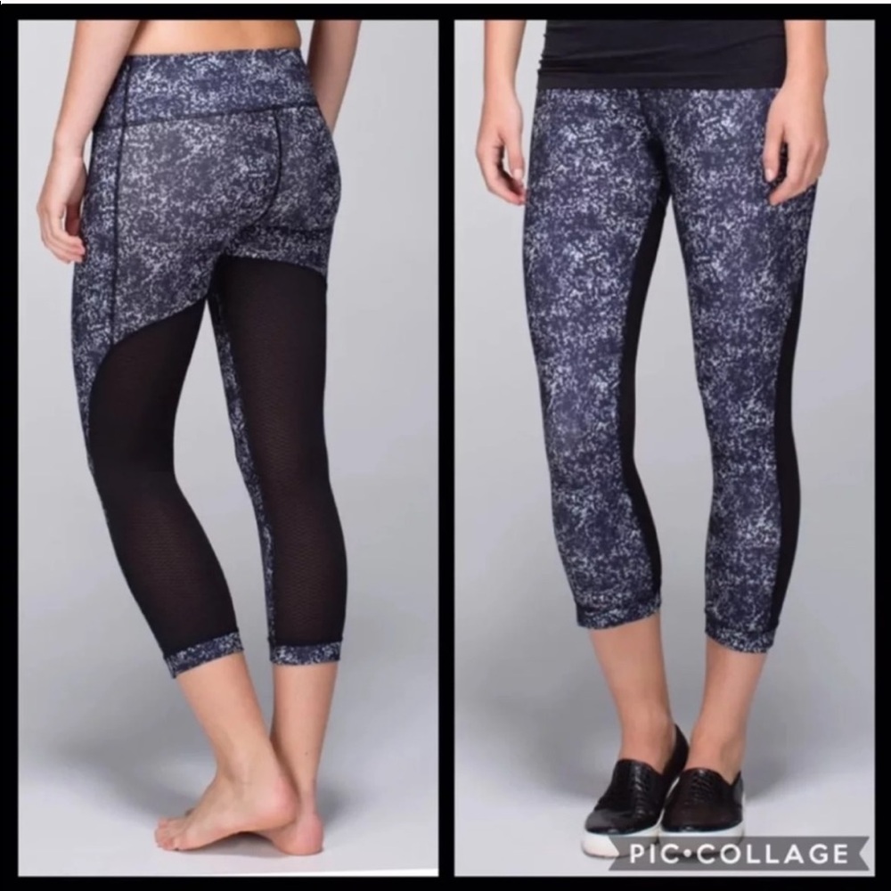 lululemon rocky road journey crops mesh  Tights